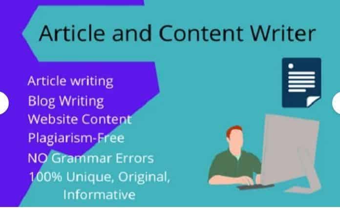 how to write articles for online websites